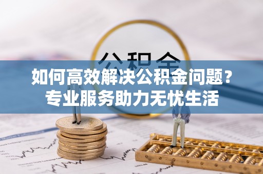 召陵如何高效解决公积金问题？专业服务助力无忧生活