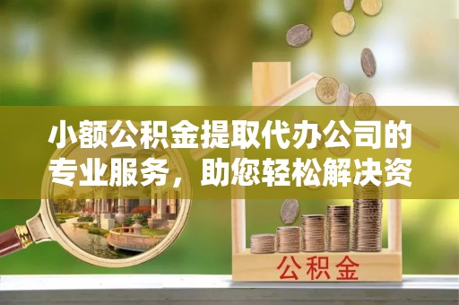 福贡小额公积金提取代办公司的专业服务，助您轻松解决资金难题
