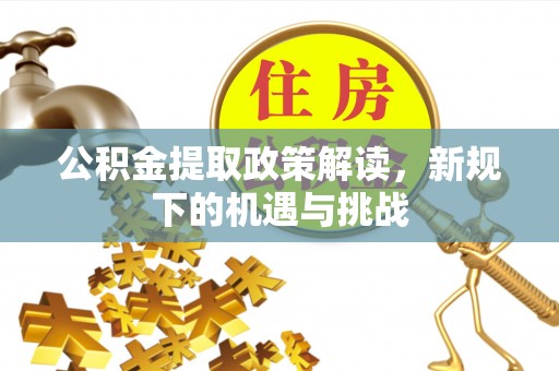 驻马店公积金提取政策解读，新规下的机遇与挑战