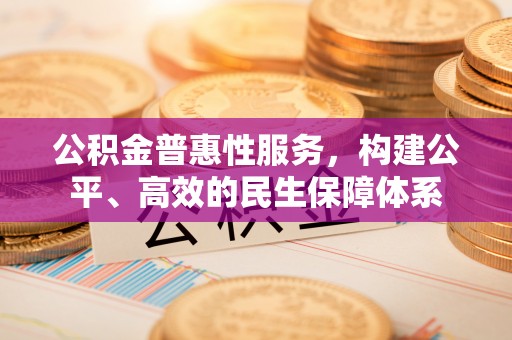 泗礁公积金普惠性服务，构建公平、高效的民生保障体系